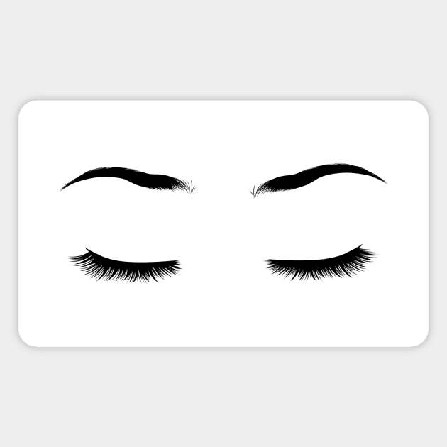 Eyelashes Sleep Slay Girl Boss Chic Makeup Lover Magnet by tortagialla